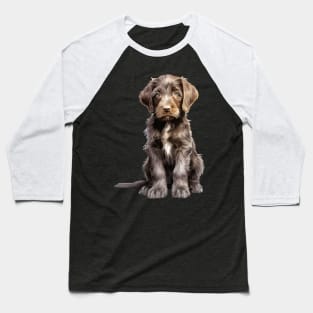 Puppy German Wirehaired Pointer Baseball T-Shirt